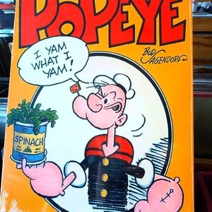 Popeye cartoon metal sign. 12x16
